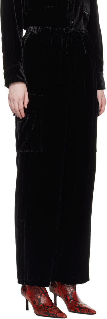 Cargo byxor Alexander Wang Drawstring Cargo Pants Svart | 4CC4234387, 1