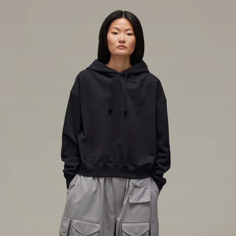 Sweatshirt Y-3 Y-3 Brushed Terry Boxy Svart | JD9790