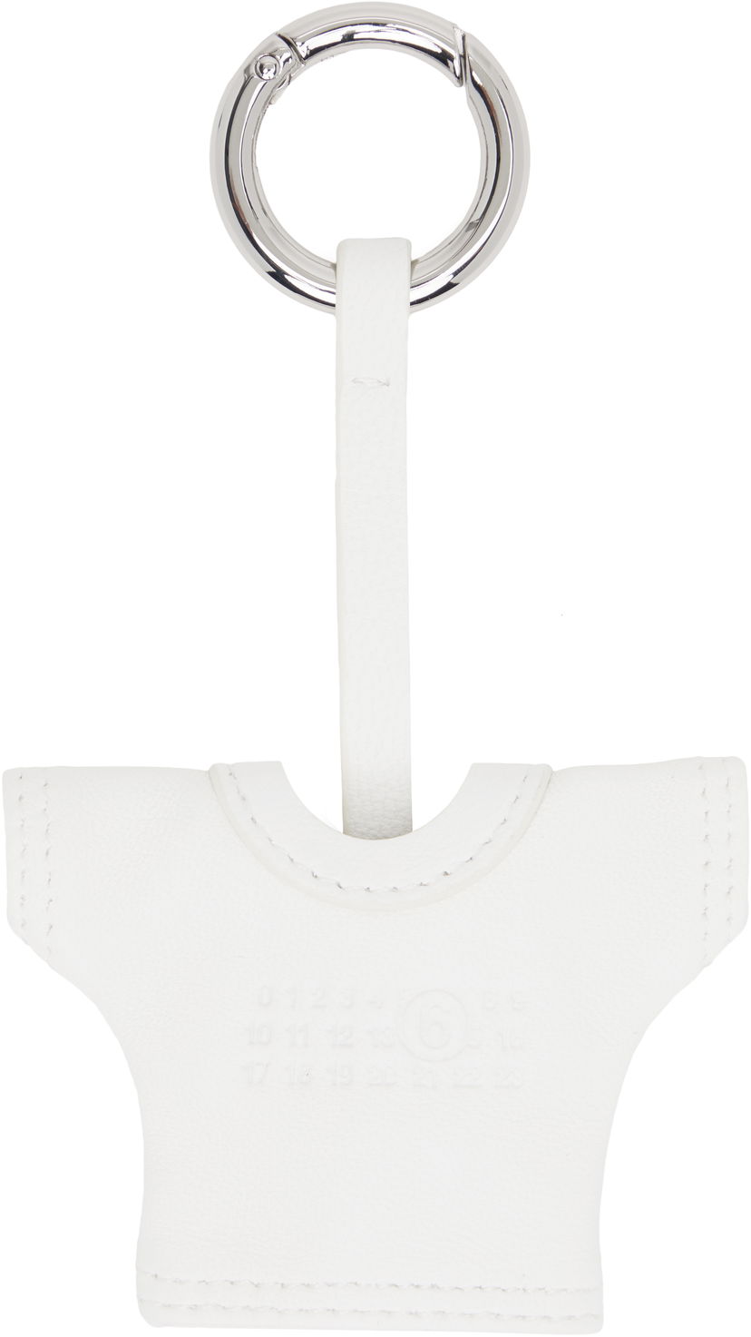 Nyckelringar Maison Margiela MM6 Maison Margiela T-Shirt Shaped Keychain Vit | SA6UA0006 P8335