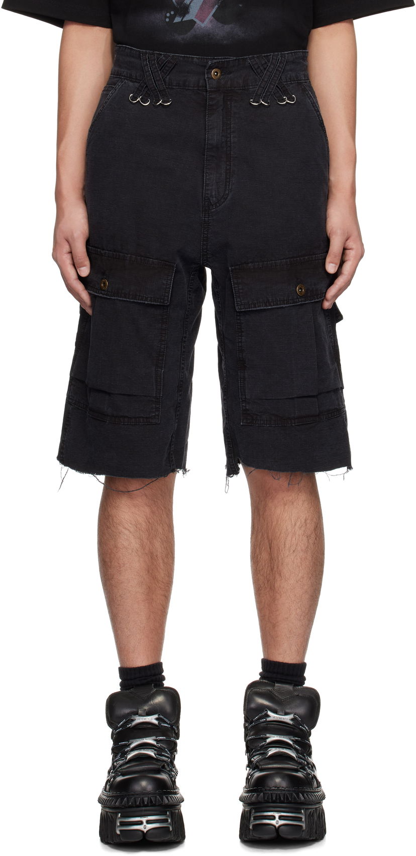 Shorts We11done We11done Military Vintage Shorts Svart | WD-PT0-25-234-M-BK