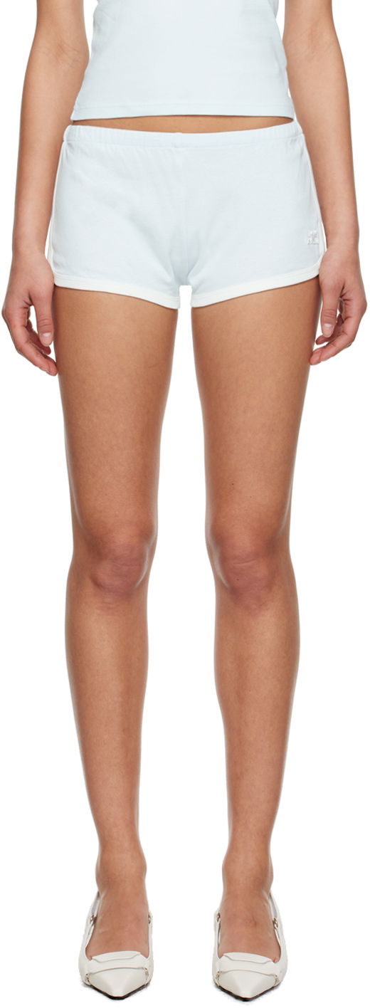 Shorts Courrèges Courrèges Contrast Trim Dolphin Shorts Vit | 223JSH023JS0070