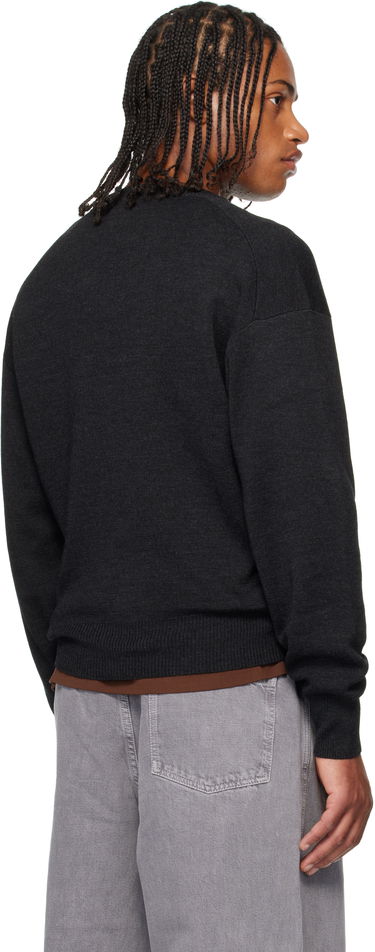 Sweater LEMAIRE LEMAIRE V-Neck Sweater Svart | TO1430 LK087, 2