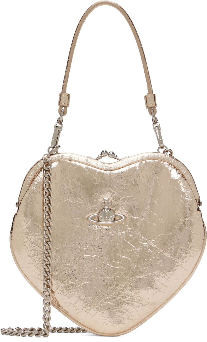 Handväska Vivienne Westwood Vivienne Westwood Belle Heart Frame Bag Metallisk | 4B01000CW-L00AC-
