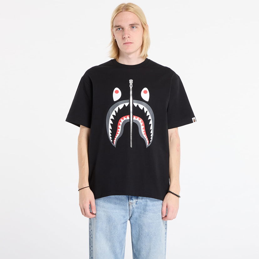 T-shirt BAPE Shark T-Shirt Svart | 001TEL801003MBLK