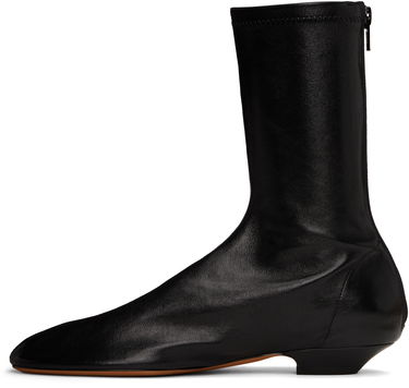 Sneakers och skor Khaite Khaite Apollo Flat Ankle Boots Svart | F1082-836, 2