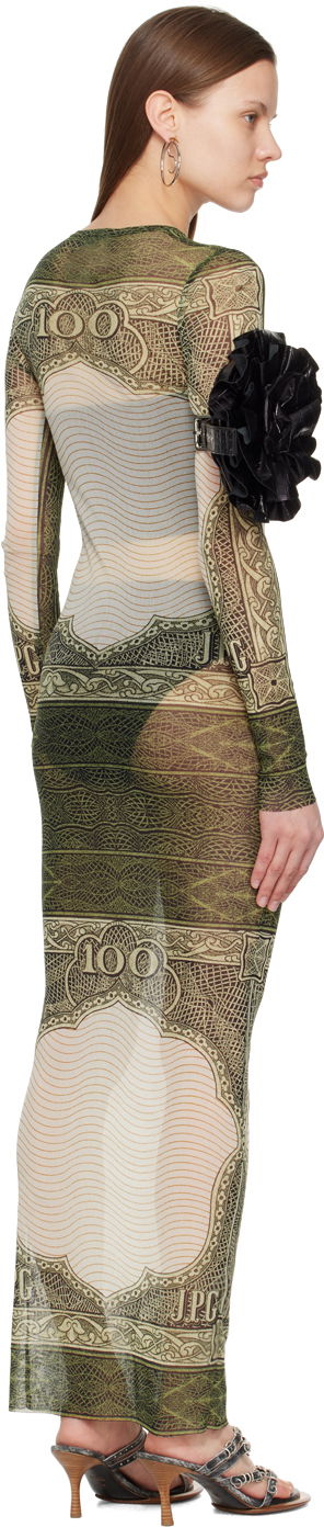 Klä Jean Paul Gaultier Jean Paul Gaultier 'The Cartouche' Maxi Dress Grön | 24/25-F-RO086-T515-400300156, 2