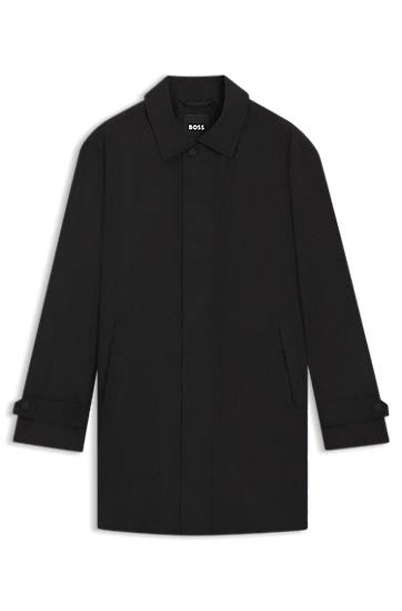 Regnrock BOSS Water-Repellent Coat Svart | 50543262