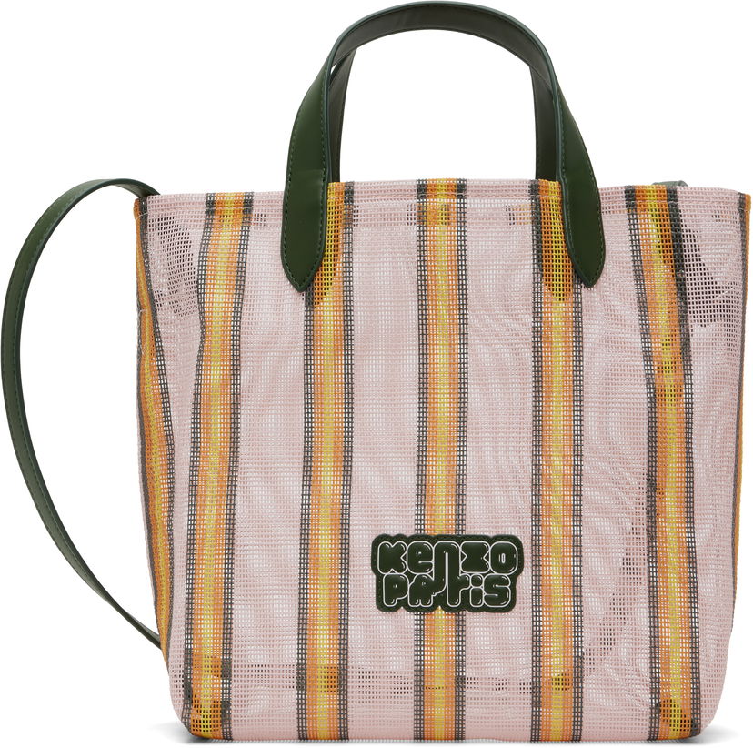 Tygpåse KENZO Kenzo 'KENZO Coast Lines' Small Tote Bag Rosa | FF68SA410FS1