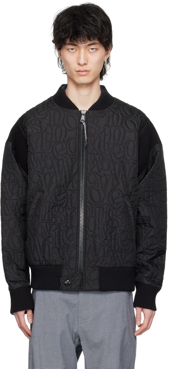 Bomberjacka Vivienne Westwood Stripped Cyclist Black Bomber Jacket Svart | 33040009-W00PS-PI