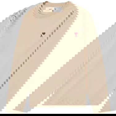 T-shirt AMI Small A Heart T-Shirt Beige | UTS205-726-265, 0