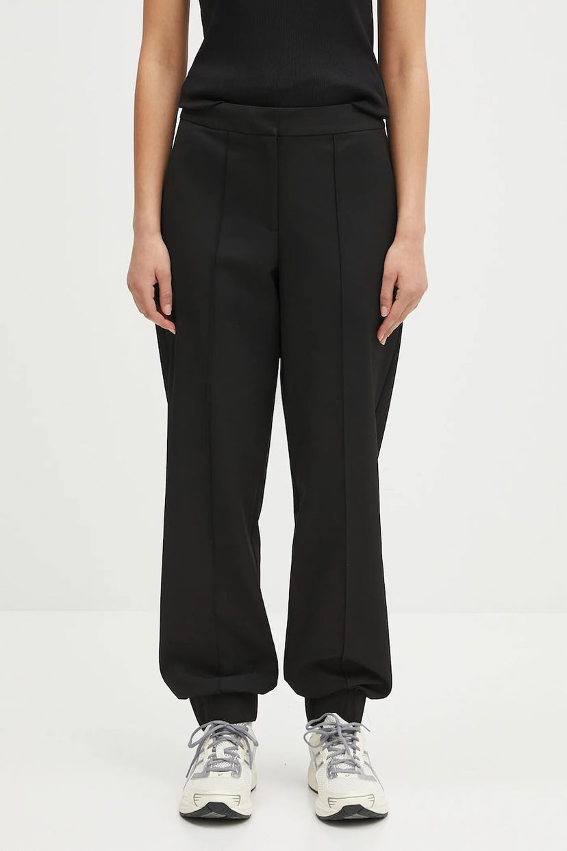 Byxor Samsoe Samsoe Samsoe Samsoe Saneem High Waist Pants Svart | F25100156