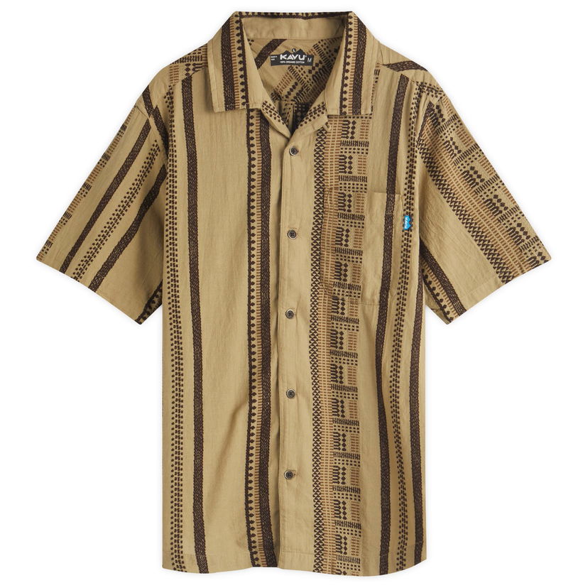 Skjorta KAVU Castaway Camp Collar Vacation Shirt Brun | 5263-2601