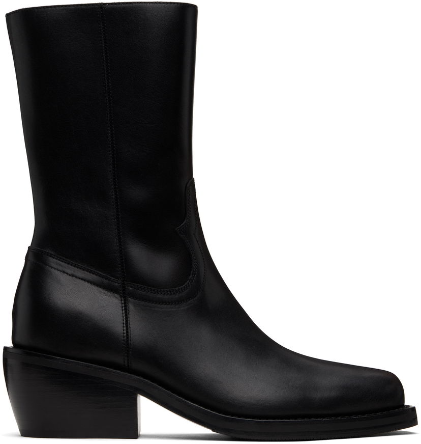 Kläder Dries Van Noten Dries Van Noten Leather Boots Svart | MS251-753