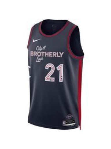 Jersey Nike NBA PHILADELPHIA 76ERS DRI-FIT CITY EDITION SWINGMAN JERSEY JOEL EMBIID Mörkblå | DX8515-420