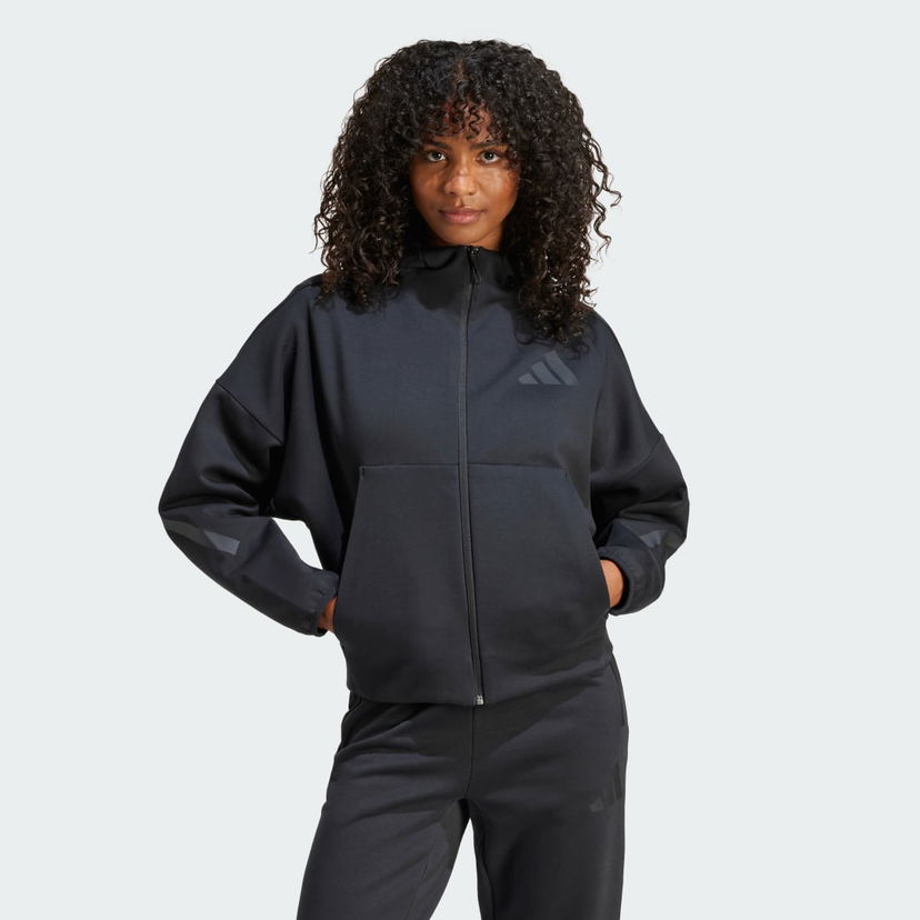 Sweatshirt adidas Performance Z.N.E. Full-Zip Svart | JE7848