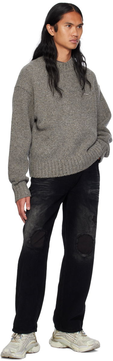 Sweater We11done Chunky Knit Sweater Grå | WD-KT2-24-626-U-DG, 3