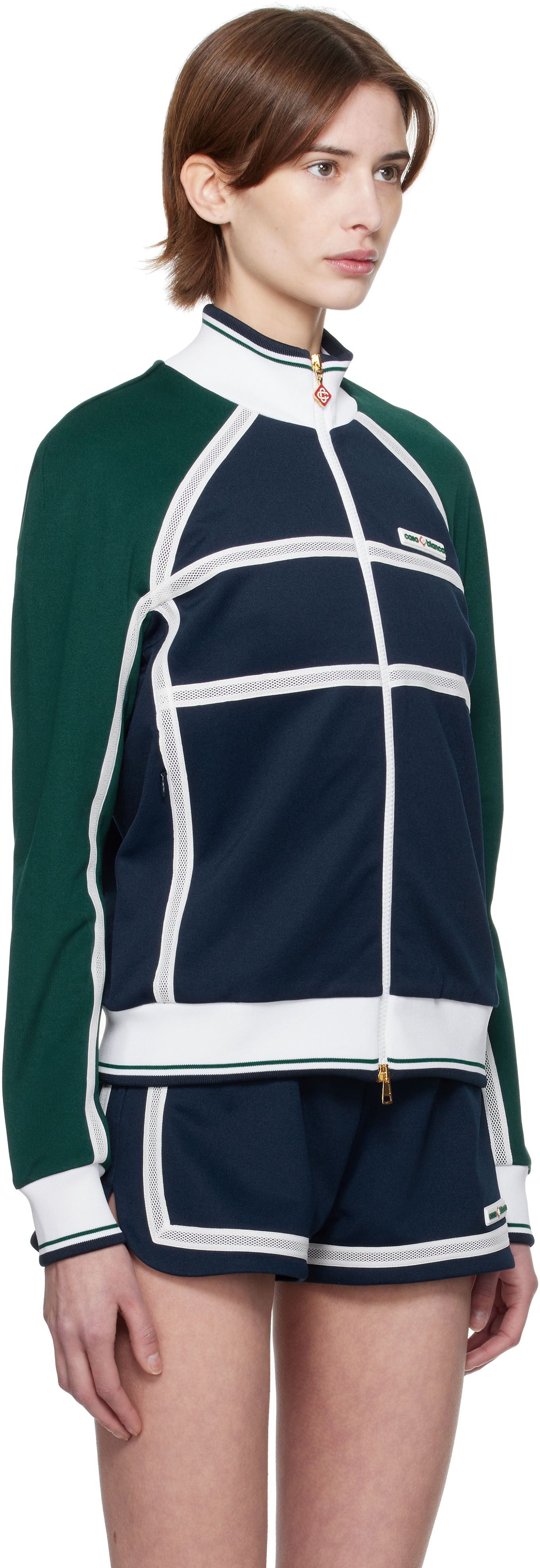 Träningsoverall Casablanca Casablanca Mesh Tape Track Jacket Flerfärgad | WPS25-JTP-309-01, 1
