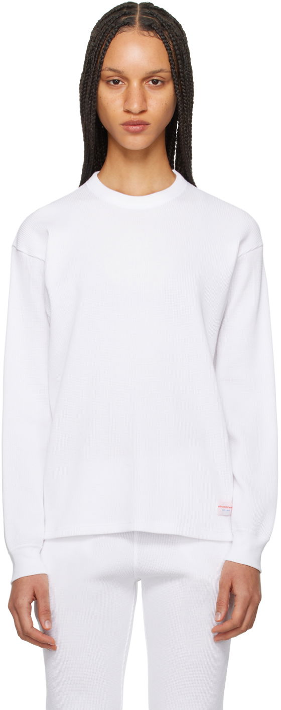 T-shirt Alexander Wang Dropped Shoulder T-Shirt Vit | UCC4221611