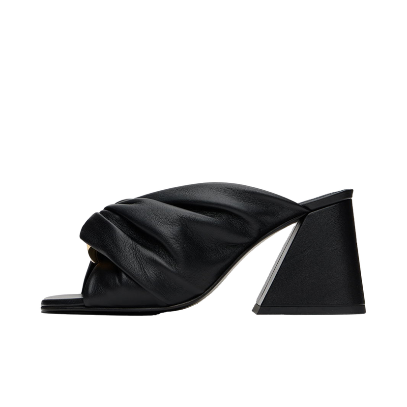 Sneakers och skor JW Anderson Chain Twist Mules Svart | ANW40231A