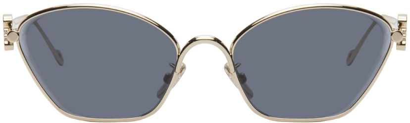 Solglasögon Loewe Gold Anagram Hexagonal Sunglasses Svart | LW40115U 192337181177