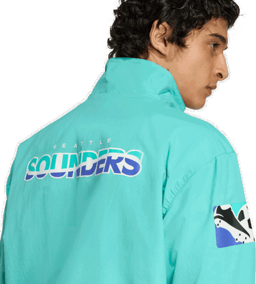 Vindjacka adidas Originals Originals Seattle Sounders FC Anthem Jacket Turkos | jm5026, 3