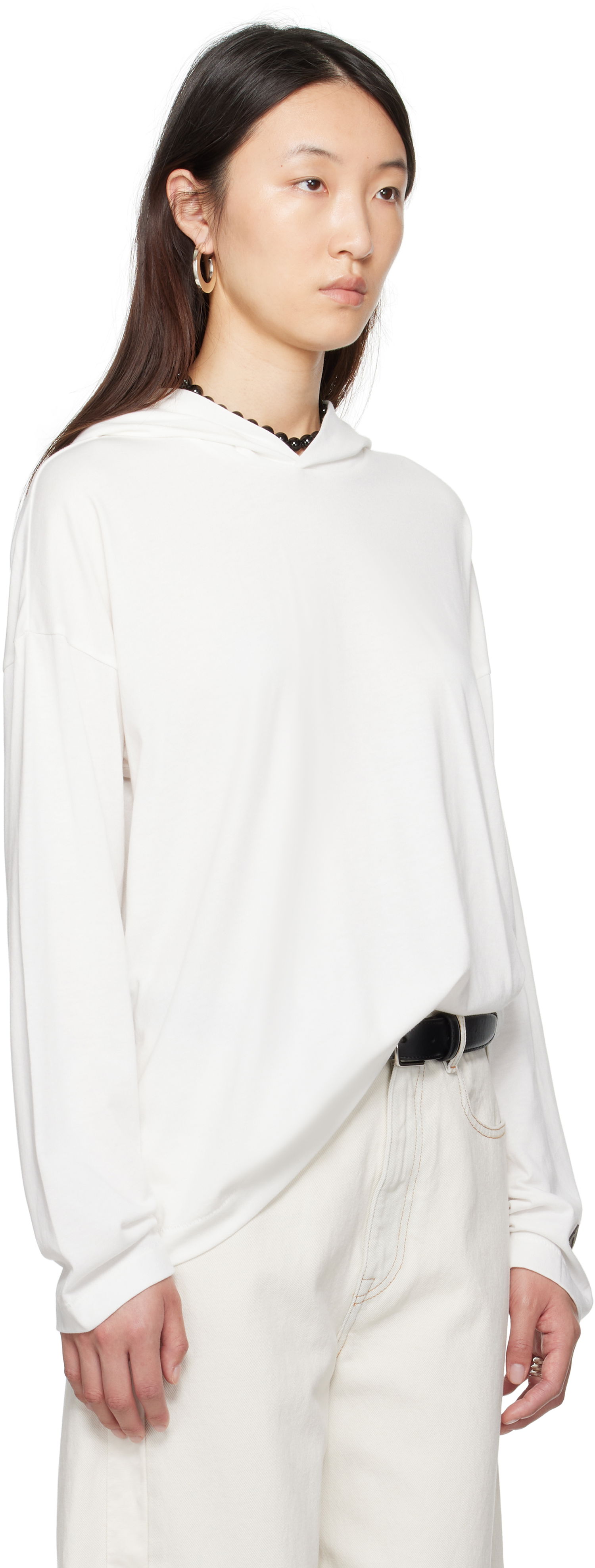 Sweatshirt Fear of God Fear of God ESSENTIALS Long Sleeve Hoodie Vit | 125SP257044FW, 1