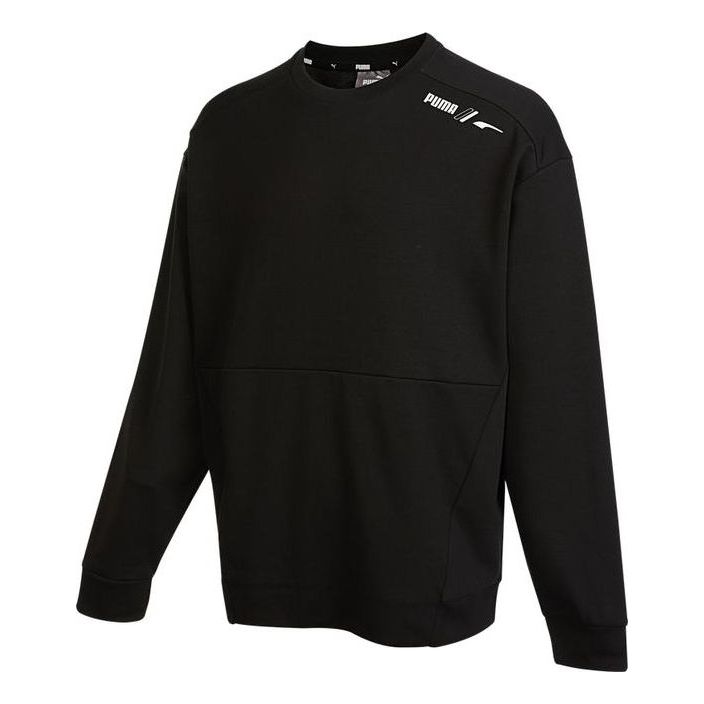 Sweater Puma Crew Neck Sweatshirt Svart | 672474-01