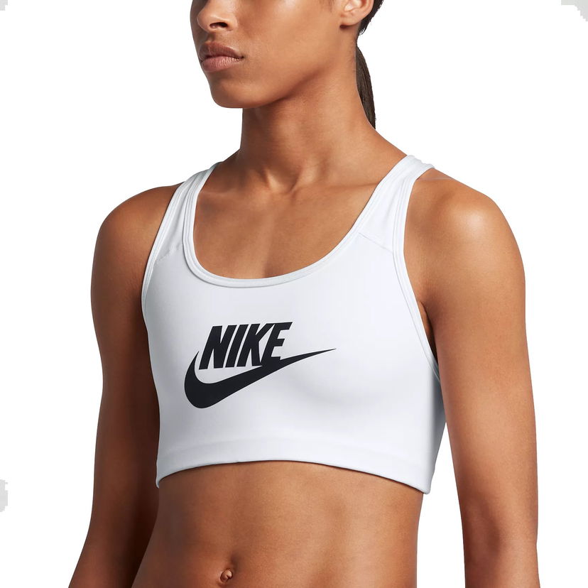 Behå Nike Nike Swoosh Futura Sports Bra Vit | 899370-100
