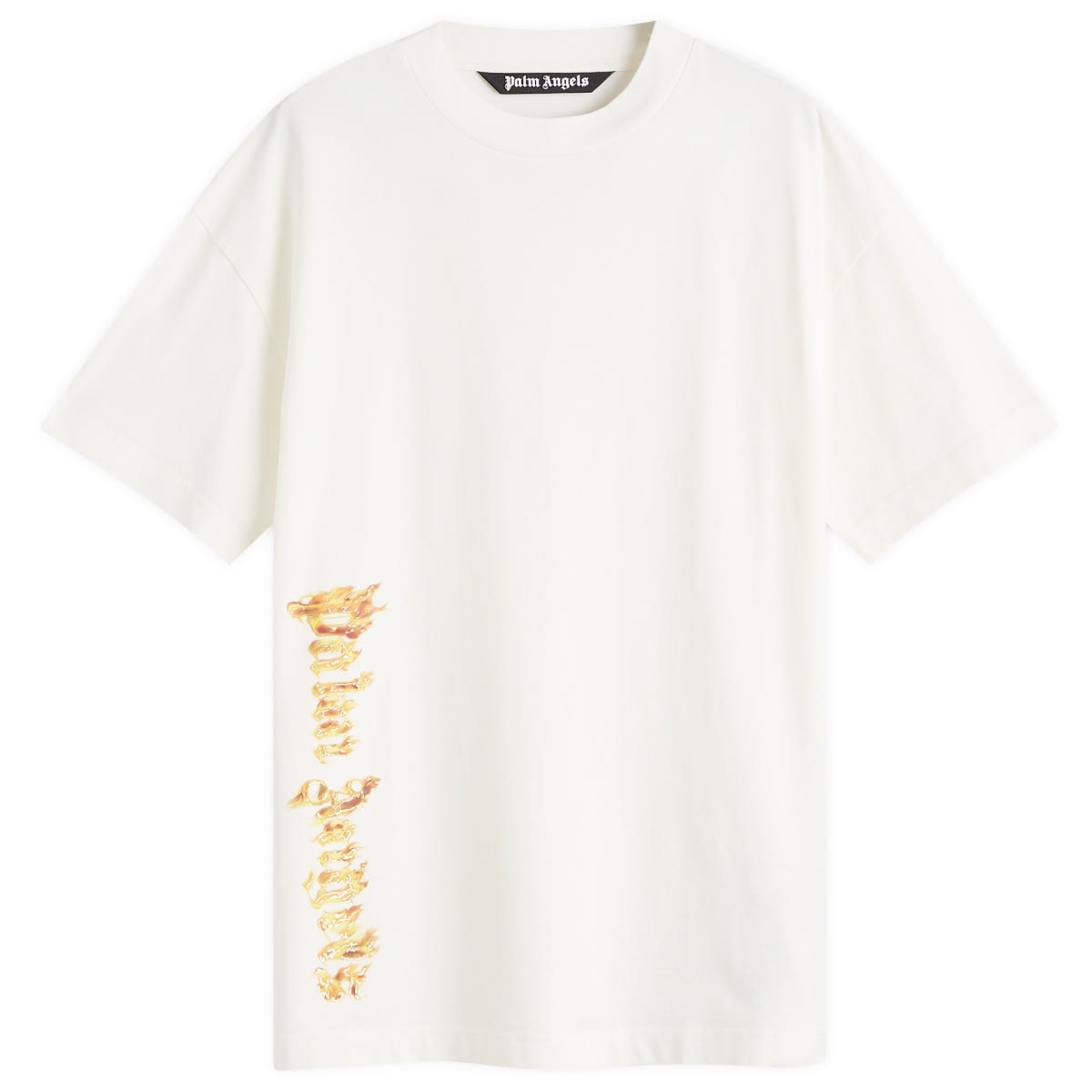 T-shirt Palm Angels Burning Palm T-Shirt Vit | PMAA001F24JER0080376, 0