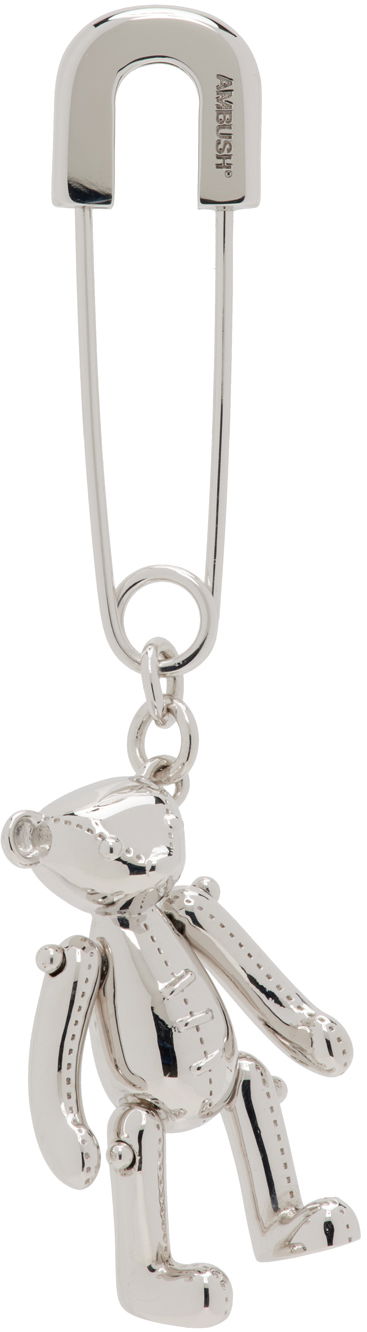 Örhängen Ambush Teddy Bear Charm Earring "Silver" Metallisk | BMOD008S24BRA0017200, 0