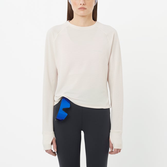 T-shirt Salomon Essential Lightwarm Long-Sleeve Top Beige | LC2604400, 0