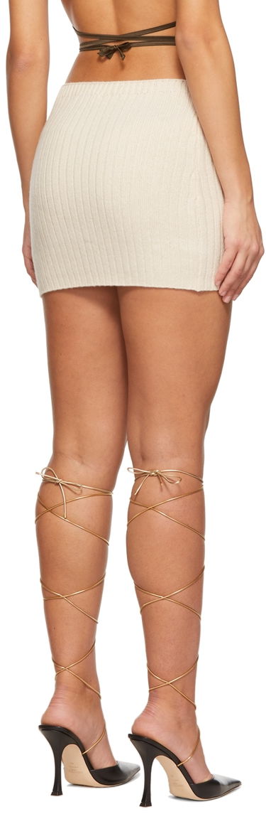 Kjol GUIZIO Guizio Wool Mini Skirt Beige | DGF21M1026, 2
