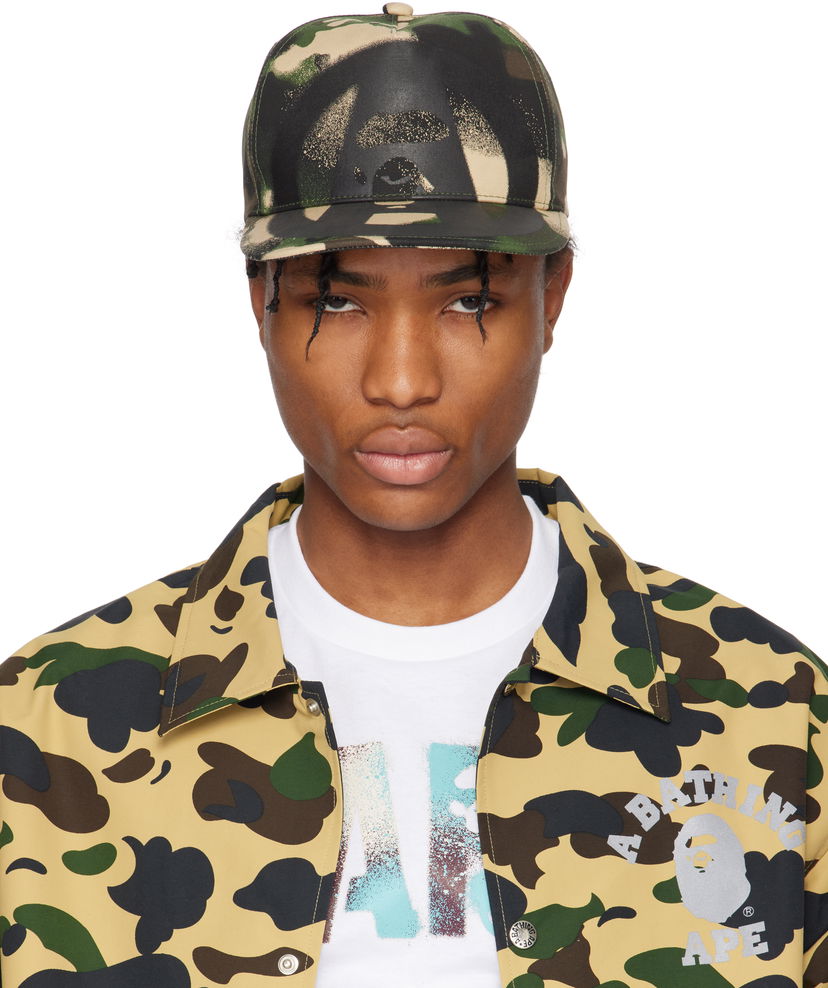 Keps BAPE BAPE Map Camo Cap Grön | 001CPL301010M
