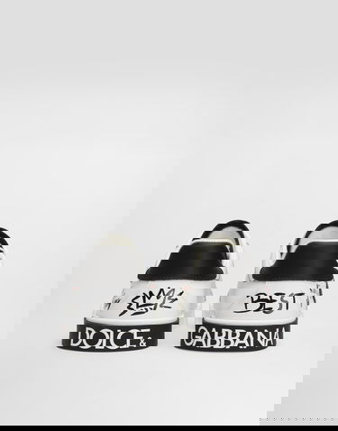 Sneakers och skor Dolce & Gabbana Dolce & Gabbana Portofino Light Printed Calfskin Vit | DA5312A3A17HWF57, 3