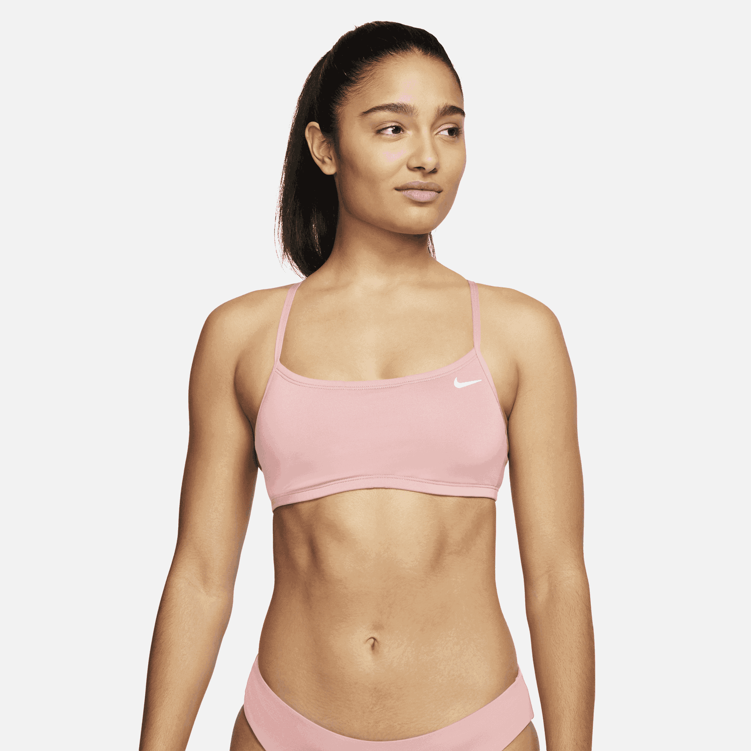Badkläder Nike Essential Racerback Bikini Top Rosa | CW9558-697, 0
