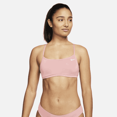 Badkläder Nike Essential Racerback Bikini Top Rosa | CW9558-697, 0