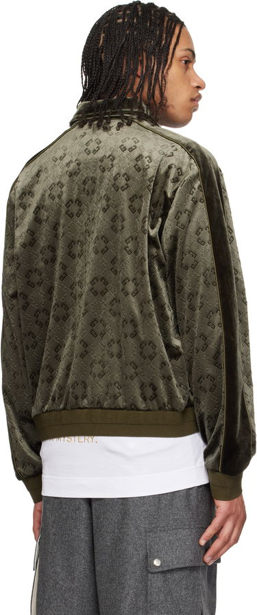 Bomberjacka Givenchy Givenchy Monogram 72 Velvet Track Jacket Grön | BM01A4316Z300, 2