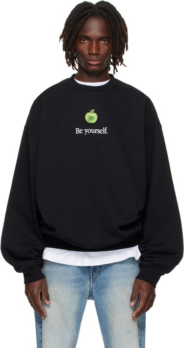 Sweatshirt VETEMENTS VETEMENTS 'Be Yourself' Oversized Sweatshirt Svart | UH76HD350B, 0