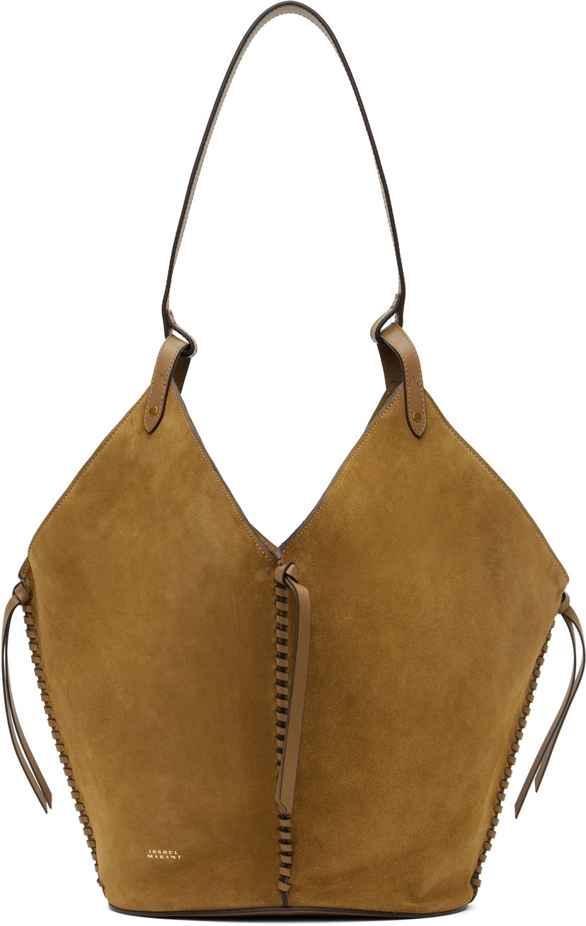 Tygpåse ISABEL MARANT Isabel Marant Tampa Suede Shoulder Bag Brun | PM0066FA-C2C13M
