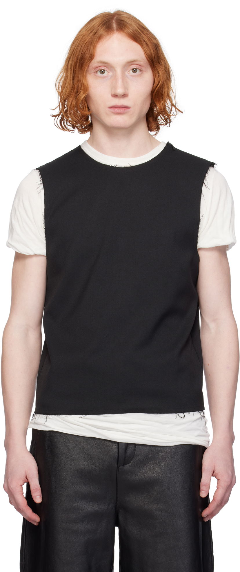 Väst Entire Studios Tell Tank Top Svart | ES2534BW