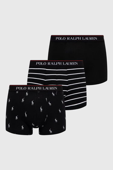 Boxare Polo by Ralph Lauren Classic Trunk 3Pack Svart | 714830299009, 2