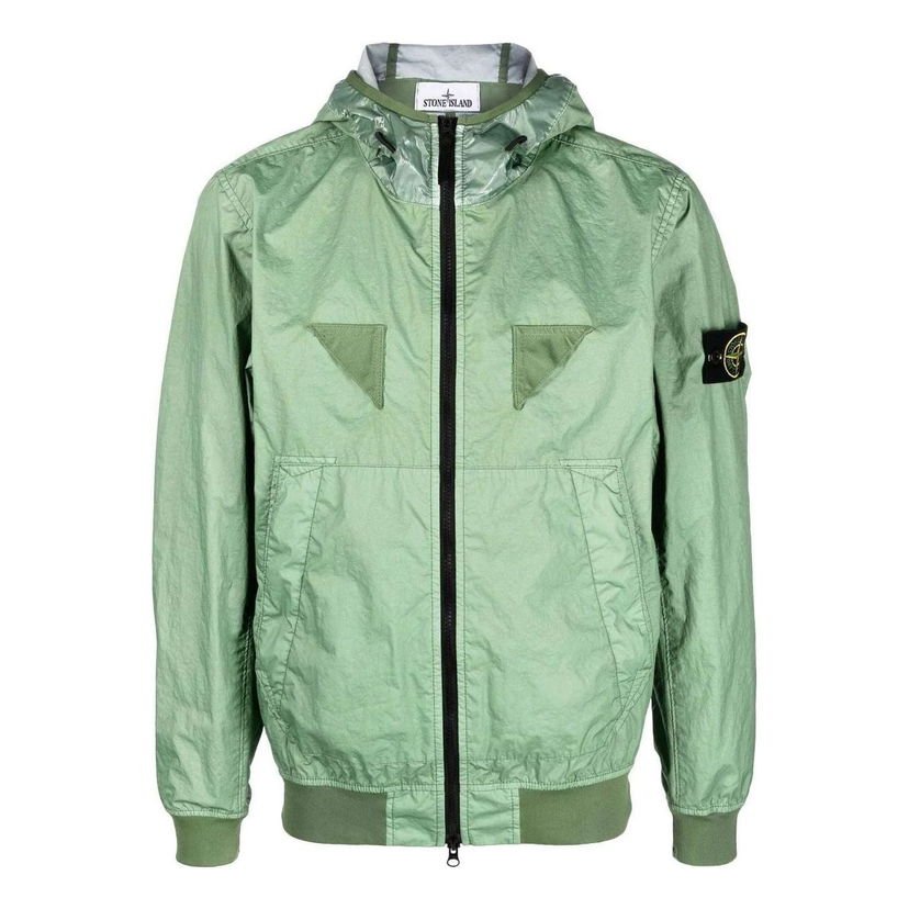 Vindjacka Stone Island Logo Patch Jacket Grön | 781540723-V0055