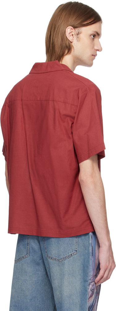 Skjorta KidSuper KidSuper Hand Stitched Shirt Röd | SS25-SST-05, 2