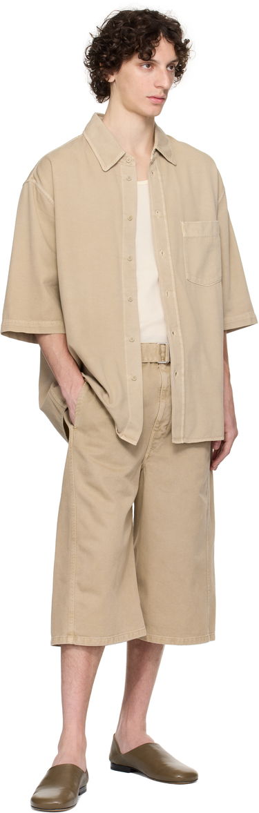 Shorts LEMAIRE Lemaire Twisted Denim Shorts Beige | PA1107 LD1042, 3