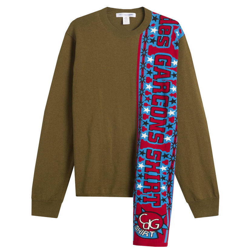Sweater Comme des Garçons Football Scarf Grön | FP-N004-051-4
