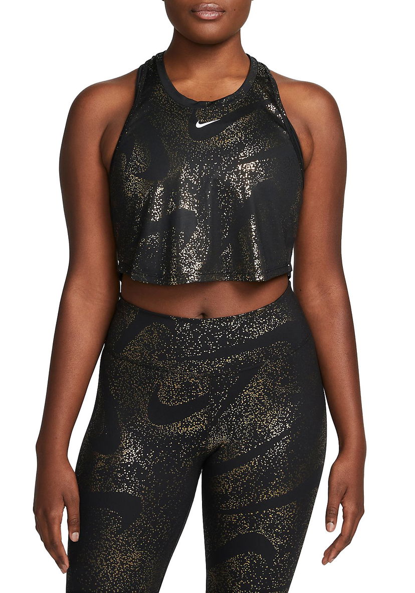 Linne Nike Dri-FIT One Crop Tank Top Svart | dq6304-010