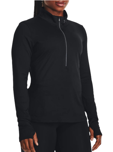 Sweatshirt Under Armour Qualifier Run ½ Zip Pullover Svart | 1379349-001
