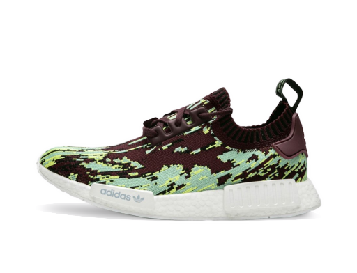 Sneakers och skor adidas Originals Sneakersnstuff x NMD_R1 Primeknit "Datamosh 2.0" Bourgogne | DB2843
