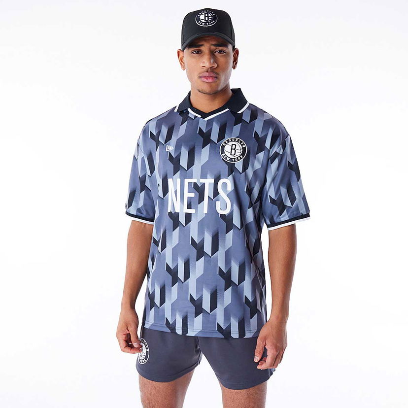 Jersey New Era NBA Brooklyn Nets Soccer Jersey Blå | 60565027