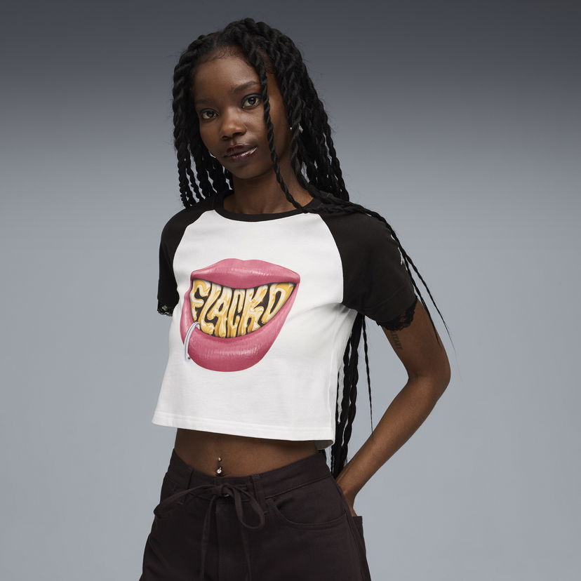 T-shirt Puma A$AP ROCKY x PUMA Flacko Smile Baby Tee Vit | 633419_02